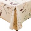 Chizoya Heavy Duty Vinyl Table Cloth for Rectangle Table Wipe Clean PVC Tablecloth for Kitchen Dining Table (54x72 inch, Leaves)