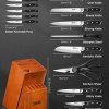 Deik Knife Set, Upgraded Stainless Steel, Kitchen Knife Set - Image 4