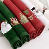 Christmas Kitchen Towels Set of 6, Cotton Christmas Hand Towels - Image 2