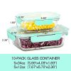 Glass Meal Prep Storage Containers with Lids – Airtight, BPA-Free & Microwave Safe for Convenient Kitchen Organization - Image 8