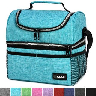Dual Compartment Lunch Bag for Men, Women