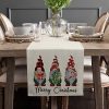 Artoid Mode Buffalo Plaid Polka Dot Gnomes Table Runner - Image 6