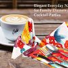 Ruvanti Cloth Napkins 6 Pack (100% Cotton 18" X 18") Multi Flower - Image 4