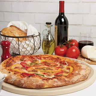 CucinaPro Pizza Stone for Oven, Grill, BBQ- Round Pizza Baking Stone- XL 16.5" Pan for Perfect Crispy Crust
