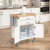 Dolly Madison White Prep & Serve Cart by Home Styles - Image 4
