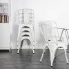 Yaheetech Metal Kitchen Dining Chairs, Indoor-Outdoor - Image 8