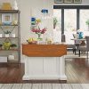 Americana White & Distressed Oak Kitchen Island by Home Styles - Image 5