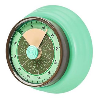 OVEKI Kitchen Timer, Manual Magnetic Mechanical Magnetic Timers for Cooking, No Battery Required,60 Minute Chef Countdown Clock for Kids with Loud Alarm
