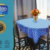 Langine Tex 54 Inch x 108 Feet Disposable Plastic Tablecloth - Image 6