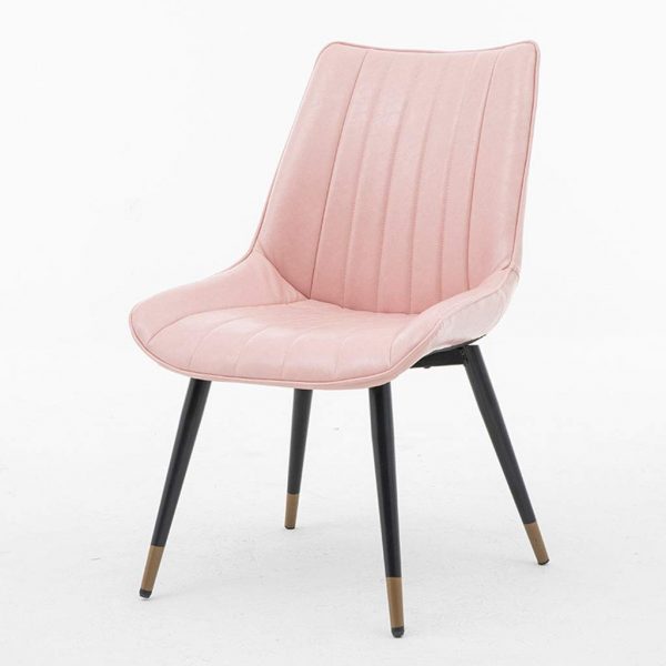 ZCNNO Solid Leather Wrought Iron Chair Creative Light Luxury Simple YY-33L1 Home Leisure Chair Long Back