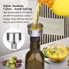 Aozita 17oz Glass Olive Oil Bottle - 500ml Dark Brown Oil & Vinegar Cruet - Image 4
