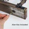 J JACKCUBE DESIGN Rustic Wood Pot Pan Rack Ceiling Mounted Hanger - Image 5