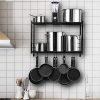 BestVida SparkWorks 2-Tiered Wall Mounted Pot Rack - Image 4