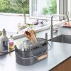Utensil Caddy Carry-All Serveware - Galvanized Metal Organizer for Kitchen - Image 5