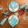 Pfrewn Teal Turquoise Cloth Napkins Set of 6 - Image 7