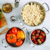 Ovente Stainless Steel Deep Colander 3 Piece Kitchen Strainer Set - Image 8