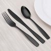 Matte Black Silverware Set, 20-Piece Stainless Steel Flatware Set - Image 6