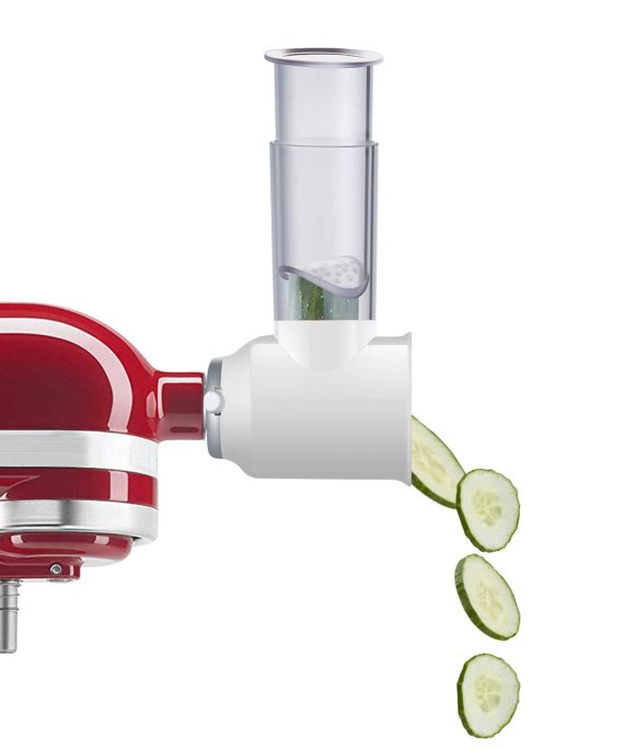 Gvode Slicer/Shredder Attachment for KitchenAid Stand Mixers as Vegetable Chopper Accessory-Salad Maker