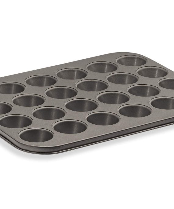 husMait 24 Cup Mini-Muffin Pan - Premium Kitchen Cupcake Pan for Baking Mini Cupcakes or Small Muffins
