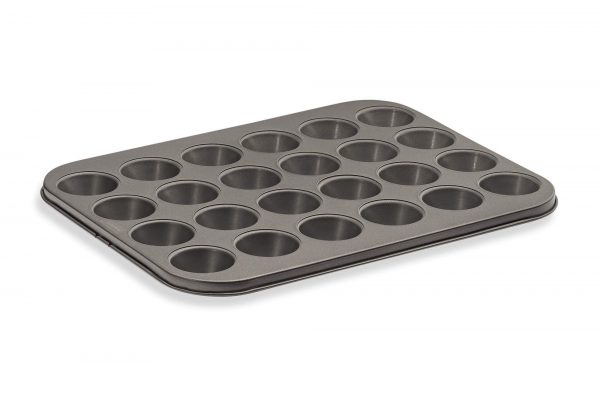 husMait 24 Cup Mini-Muffin Pan - Premium Kitchen Cupcake Pan for Baking Mini Cupcakes or Small Muffins