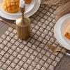 Valea Home Table Runners 12 x 72 Inch, Glitter Gold Clover Table - Image 3