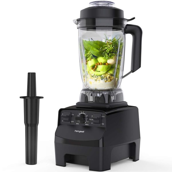 homgeek Blender Smoothie Blender, 1450W High Speed Professional Countertop Blender for Shakes and Smoothies 30000 RPM, Built-in Pulse& 10-speeds Control, 68 Oz Dishwasher Tritan Jar