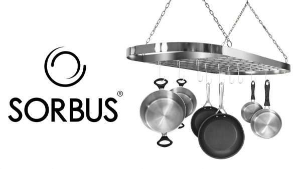Sorbus Ceiling Pot and Pan Rack with Hooks - Multi-Purpose Organizer for Kitchen, Home & Restaurant - Image 7