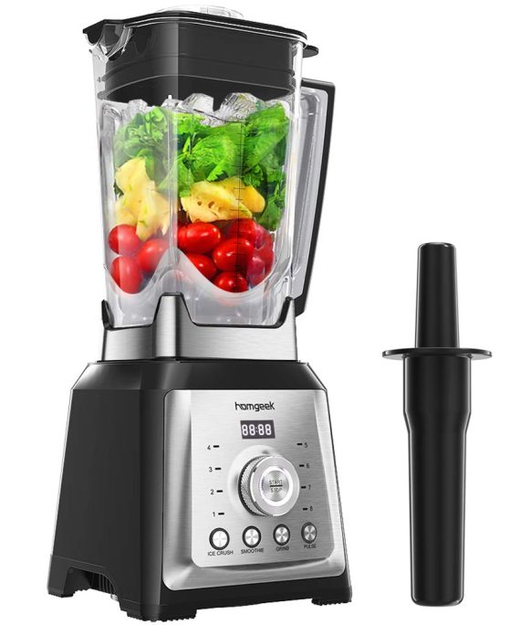 homgeek 1450 Watt Countertop Blender with 70 Oz Tritan Pitcher, Professional High Speed Blender with 8-Speeds Control and 4 Blending Presets for Frozen Fruit, Ice Crushing, Smoothie, Milkshake