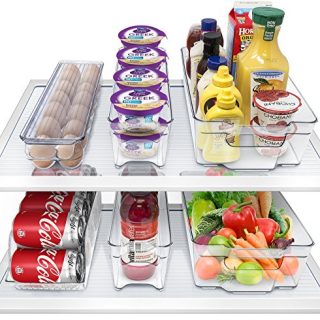 Bins and Freezer Bins Refrigerator Organizer