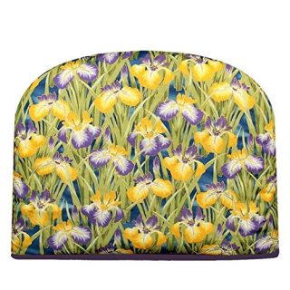Blue Moon Teapot Tea Cozy Iris in Bloom Tea Cozy Double Insulated Teapot Tea Cosy Keeps Tea Warm for Hours - Ships the Same Business Day, Order by 1 PM Pacific Time