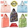 Reusable Shopping Bags, Foldable Grocery Bags, Reusable Grocery Tote Bags With Pouch Attached, Ripstop Polyester, Washable Lightweight(2 Large and 3 Medium)