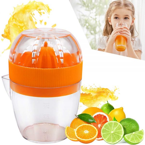 Kitchen Household Handheld Press Squeezer Citrus Juicer Kitchen Household Manual Orange Lemon Squeeze Tool 125ml Portable Home Travel Small Fruit Health Juice Maker