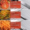 Adjustable Mandoline Slicer with Cut-Resistant Gloves and Blade Guard – Perfect for Vegetables, Fruits, and French Fries - Image 2
