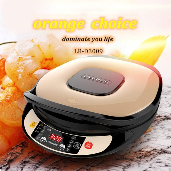 Liven Electric Crepe Maker & Electric Skillet,Double Electric Baking Pan (LR-D3009)