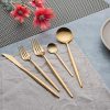 Gold Utensils Set KiiZYs Modern Cutlery | 10-piece Flatware Sets - Image 5