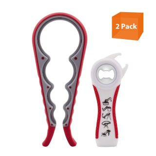 Hot-selling brand-new multi-function all in one opener kit can jar bottle wine beer opener kitchen gadgets tool for opening Cans,Jars, Bottles, Wine, Beer lids seal etc.use