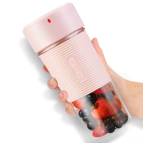 Personal Portable Blender for Shakes and Smoothies with Rechargeable USB, BPA Free, 11.8oz Bottle Cup Juicer