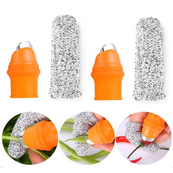 Silicone Thumb Knife, Gardening Knife, Kitchen Tools, Vegetable Finger Pickers-L
