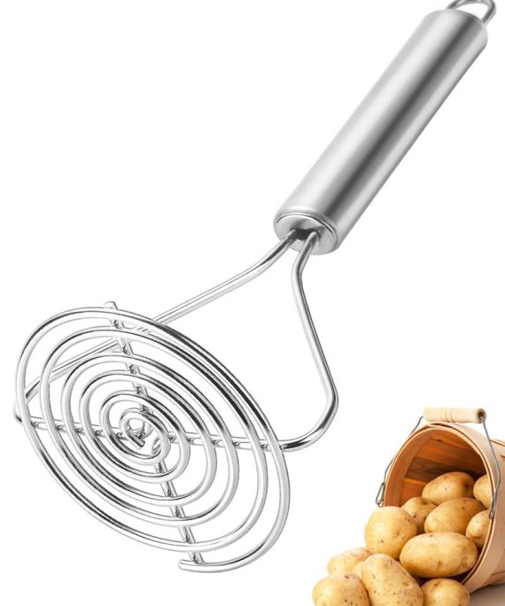 Potato Masher, Professional Potato Masher Stainless Steel, Masher Kitchen Tool, Potato Masher Hand for Making Mashed Potatoes, Vegetables and Fruits