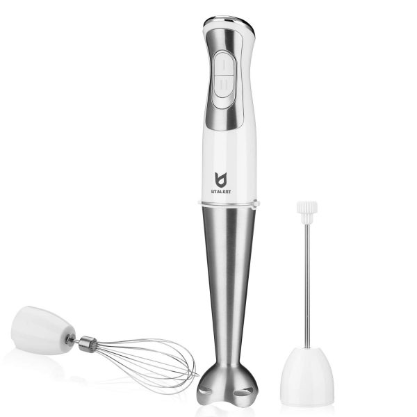3-in-1 8-Speed Stick Blender with Milk Frother