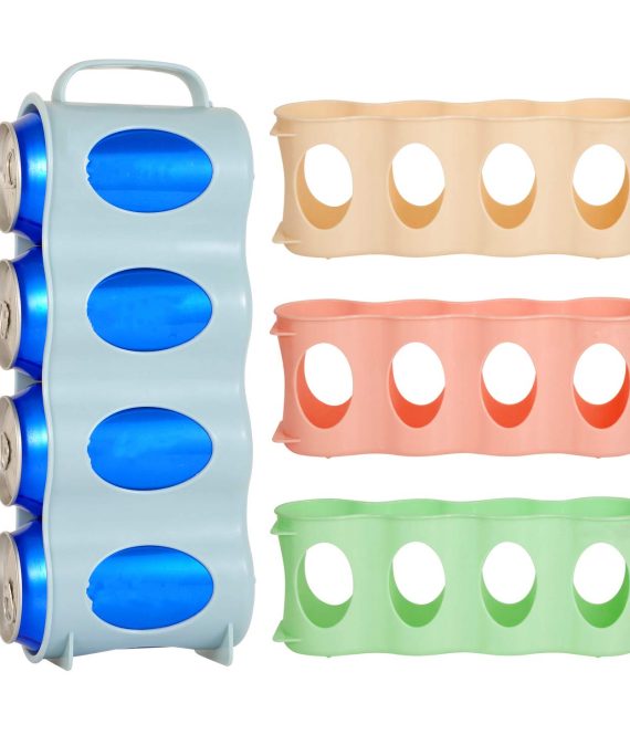 4 Pack Refrigerator Soda Can Organizer Portable Beverage