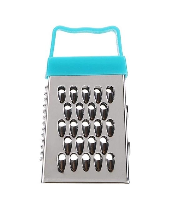 Mini Grater Magnet Holder Stainless Steel Multifunctional Handheld Cheese Peel Cutter Fruit Garlic Grinder Ginger Vegetable Potato Carrot Slicer Kitchen Gadgets Accessories Chopper Kitchen Tools Blue
