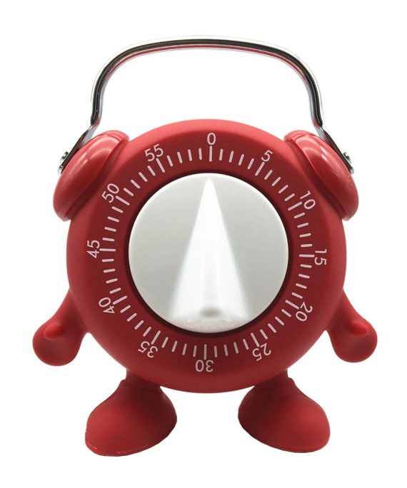 HERF Kitchen Timer, for Baking Teaching Cooking Egg Cute Minion 60 Mins Countdown with Ring Alert (Red)