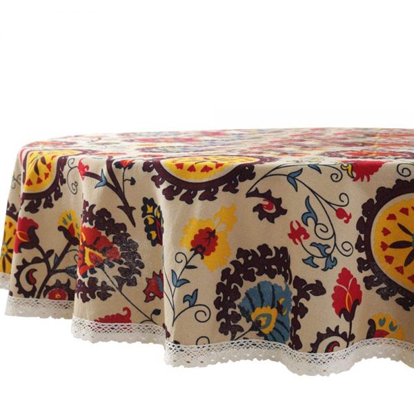 Lahome Bohemian Sunflower Tablecloth