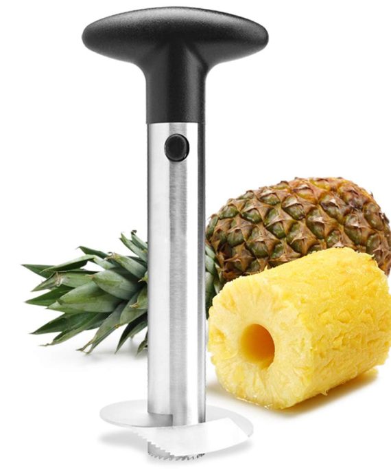 Food Grade Stainless Steel Pineapple Cutter, Upgraded, Reinforced, Thicker Blade, Pineapple Corer Slicer Peeler, Kitchen Pineapple Corer And Slicer Tool with Sharp Blade for Diced Fruit Rings