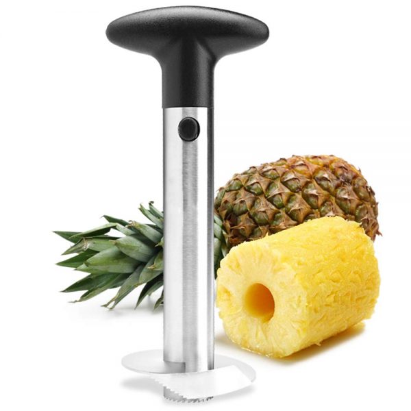 Food Grade Stainless Steel Pineapple Cutter, Upgraded, Reinforced, Thicker Blade, Pineapple Corer Slicer Peeler, Kitchen Pineapple Corer And Slicer Tool with Sharp Blade for Diced Fruit Rings