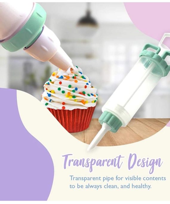 Fine 8Pcs Tips Cake Decorating Supplies Kit, Baking Supplies Cupcake Icing Tips Pastry Decorating Tool for Baking Decorating Cake (Green)