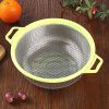 Stainless Steel Colander With Handle and Legs - Image 6