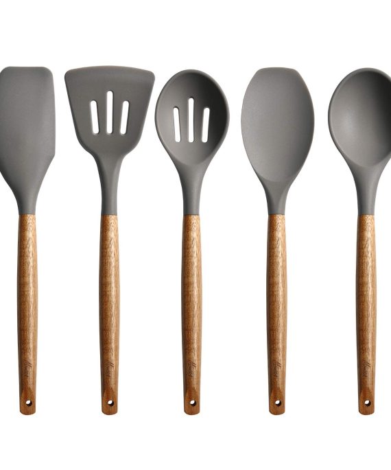 Cooking Utensils Set with Natural Acacia Hard Wood Handle