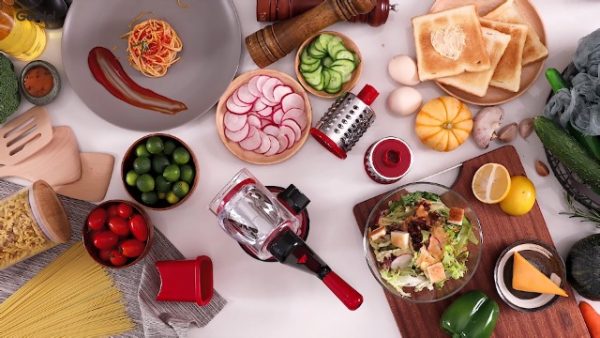 Geedel Rotary Cheese Grater, Kitchen Mandoline Vegetable Slicer - Image 7